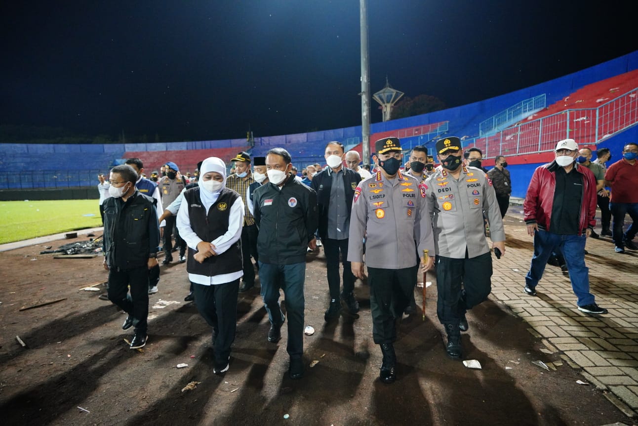 Kapolri Jenderal Polisi Listyo Sigit Prabowo tiba di Malang.