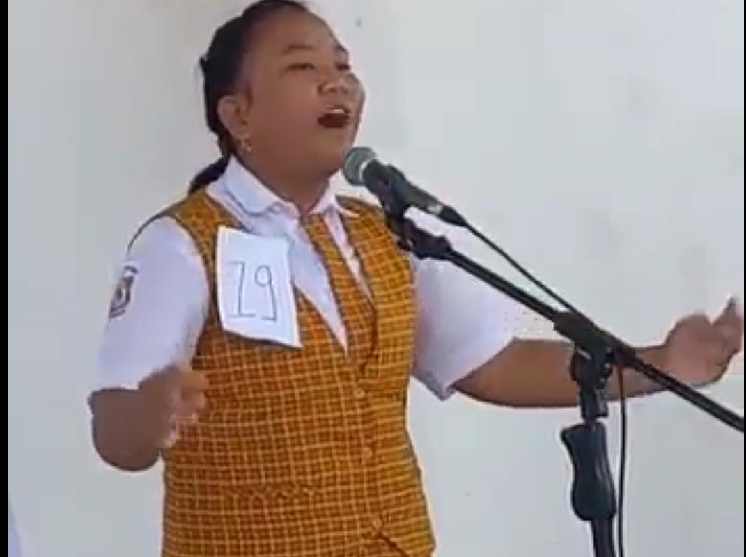 Glorya Louise Mintalangi, Siswi kelas 6 Sekolah Dasar Santo Yohanes IV Manado