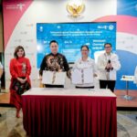 Kegiatan penandatangan MoU Kemenparekraf dengan Merry Riana Group, Gedung Sapta Pesona, Jakarta, Senin (27/02/2023).