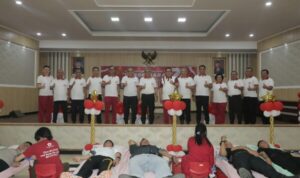 Peduli Sosial di Hari Bhayangkara ke-77, Polda Sulut Gelar Donor Darah