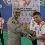 Kapolda Sulut Buka Turnamen Badminton Intern Polri Hari Bhayangkara ke-77 Tahun 2023