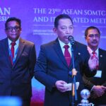 Kapolri Jenderal Listyo Sigit Prabowo menekankan soal pemberantasan tindak pidana perdagangan orang (TPPO) di acara ASEAN Senior Officials Meeting on Transnational Crime (SOMTC) Leaders di Daerah Istimewa Yogyakarta (DIY), Selasa, 20 Juni 2023.