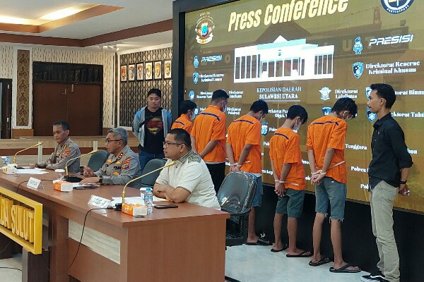 Ditreskrimum Polda Sulut Ungkap Kasus Perdagangan Orang di Ranotana, 5 Pelaku Ditahan