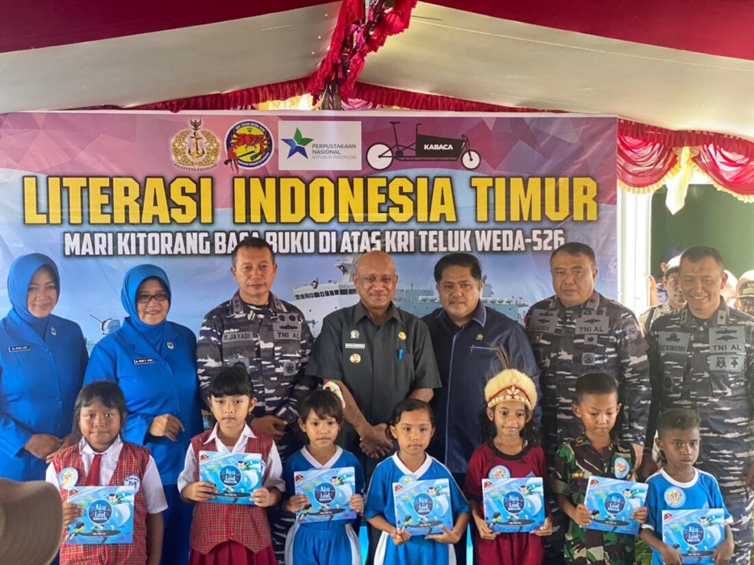Koarmada III Prakarsai Program Literasi, Kemampuan Membaca Anak Pesisir Indonesia Timur