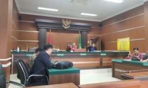 Tampak suasana sidang di PN Manado.