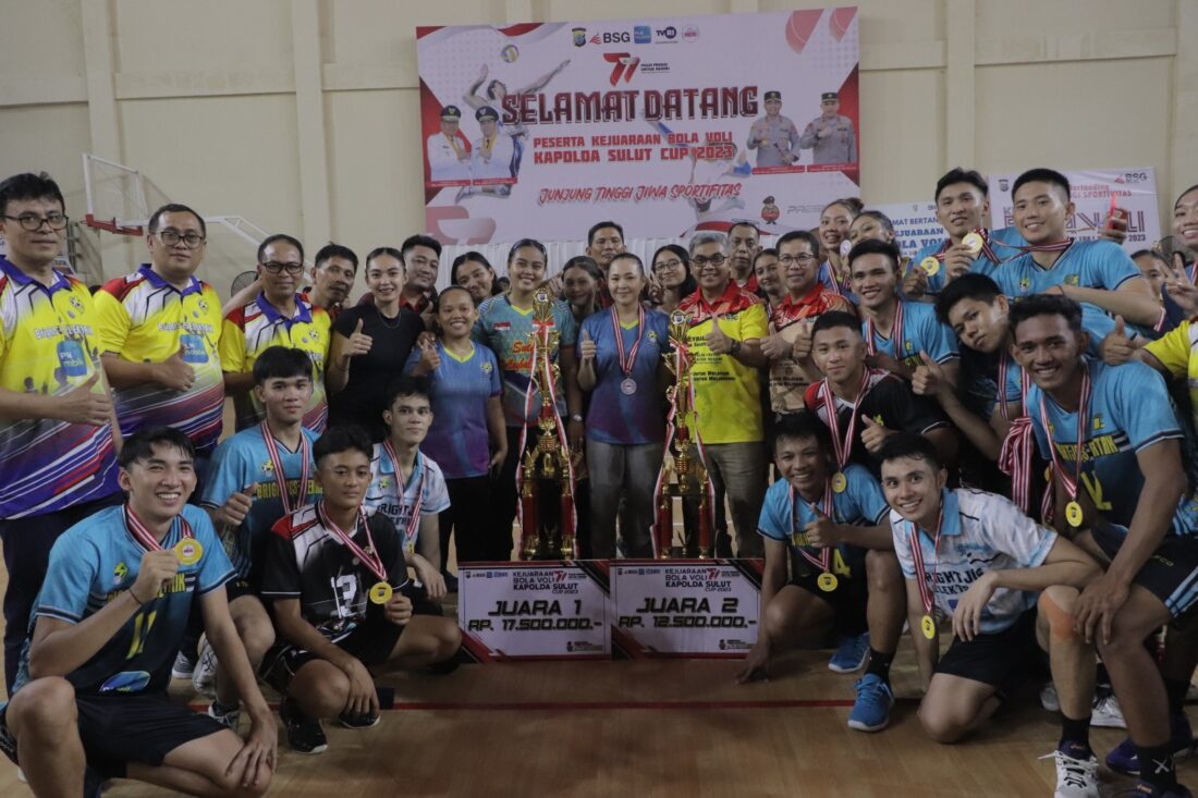 Kejuaraan Bola Voli Kapolda Sulut Cup 2023 Sukses Digelar, ini Juaranya