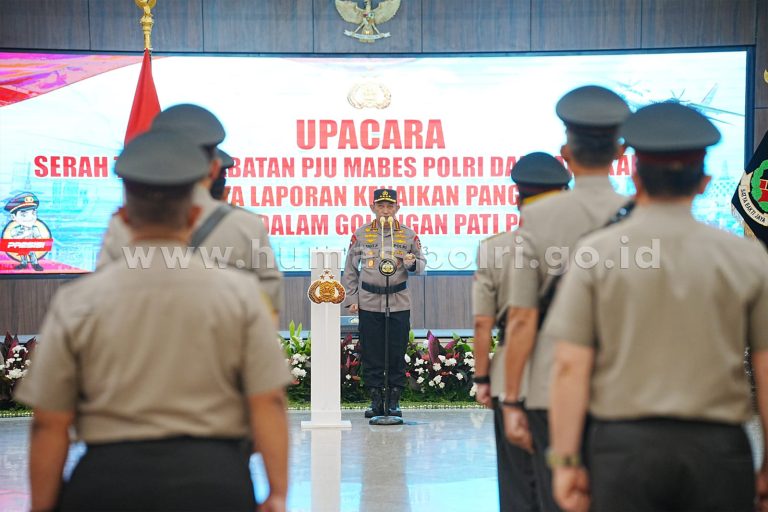 Polri Gelar Sertijab dan Kenaikan Pangkat, Komjen Wahyu Widada jadi Kabareskrim