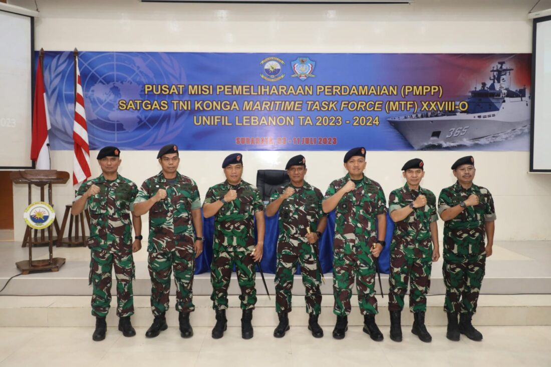 Calon Prajurit Satgas TNI Konga MTF XXIII-O Terima Pengarahan Komandan PMPP