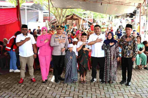 Polres Kotamobagu Bersama PMI Gelar Bakti Sosial Khitanan Massal Pengobatan Gratis