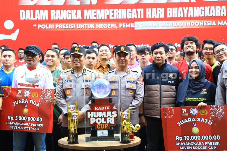 Polri Gelar Seven Soccer Cup, Perkuat Sinergisitas Media-Polri