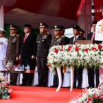 Kakanwil Kemenkumham Sulut Hadiri Upacara Penurunan Bendera Merah Putih
