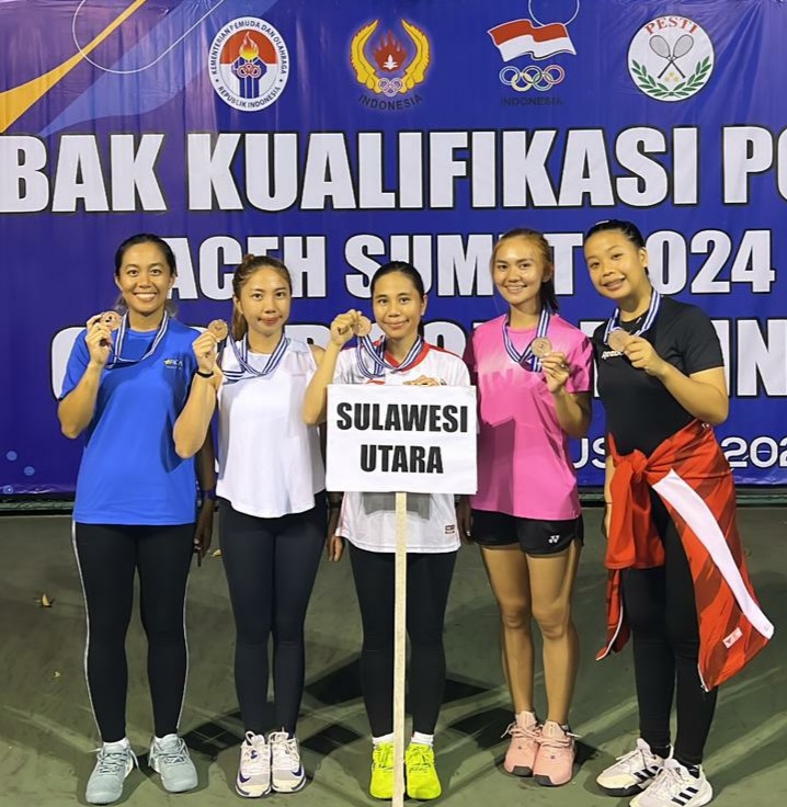 Tim beregu Putri Soft Tennis Provinsi Sulawesi Urara