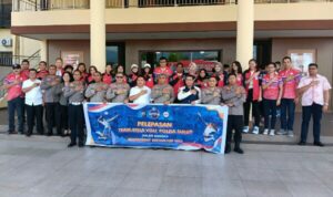 Kapolda Lepas Atlet Bola Voli Sulut Berlaga pada Kapolri Cup 2023 Zona Sulawesi