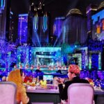 Presiden RI Joko Widodo dan Ibu Negara Iriana Joko Widodo menikmati pertunjukkan saat Gala Dinner KTT ke-43 ASEAN di Hutan Kota Plataran, Kompleks GBK, Senayan, Jakarta, Rabu (6/9/2023). - (Media Center KTT ASEAN 2023)