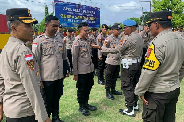 Seksi Propam Polres Kepulauan Talaud melaksanakan penegakan disiplin (Gaktiblin), di lapangan polres, Rabu (27/9/2023) pagi.