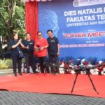 Rektor Unsrat saat Pembukaan Dies Natalis Ke-59 Fakultas Teknik (Foto : Dok. Unsrat)