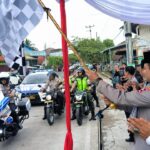 Warga Desa Panyingkiran, Kabupaten Ciamis bersukacita dengan adanya bantuan sumur bor dari Operasi Nusantara Cooling System (NCS) Polri 2023-2024.