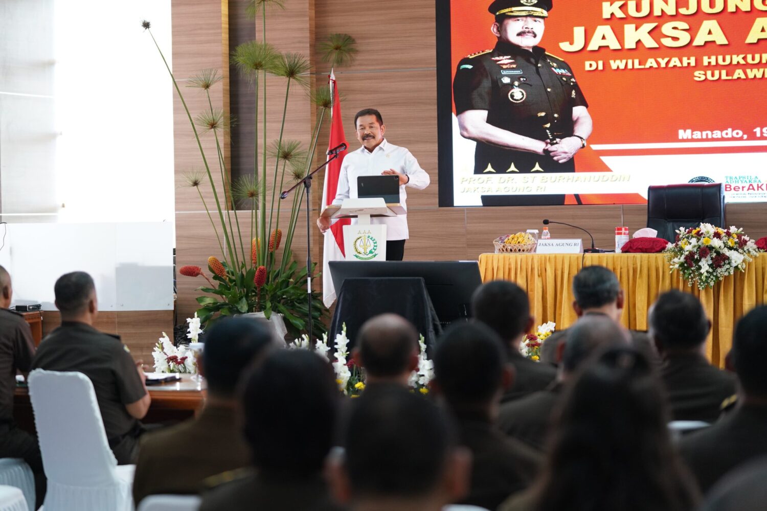 Jaksa Agung ST Burhanuddin melanjutkan kunjungan kerjanya di wilayah hukum Kejaksaan Tinggi Sulawesi Utara.