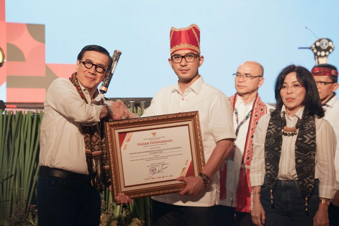 Kanwil Kemenkumham Sulut Raih Predikat Terbaik I untuk Kategori Program Unggulan DJKI