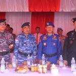 Kadislog Lanud Sam Ratulangi Kolonel Kal Heru Prasetyo menghadiri Upacara Hari Ulang Tahun ke-78 Korps Brimob Polri tahun 2023 yang dipimpin Kapolda Sulawesi Utara Irjen Pol Drs. Setyo Budiyanto, S.H., M.H., bertempat di lapangan Satbrimob Polda Sulawesi Utara, Manado. Kamis (16/11/2023)