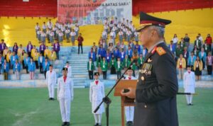 Upacara peringatan Hari Pahlawan ini dipimpin langsung Kapolda Sulut Irjen Pol Setyo Budiyanto, dihadiri juga sejumlah Pejabat Utama Polda Sulut.