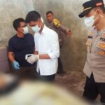 Unit Identifikasi Polres Sigi olah TKP BTN Bumi Indah Desa Tinggede, Kecamatan Marawola, Kabupaten Sigi, Sulawesi Tengah. Foto/iNews TV/Jemmy Hendrik