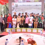 Kasdam XIII/Merdeka Brigjen TNI M. Luthfie Beta, S.Sos., M.Si., menghadiri Gerakan Nasional Ketahanan Pangan jajaran TNI Tahun 2023 dalam rangka HUT ke-78 TNI, bertempat di Desa Tetey, Kecamatan Dimembe Kabupante Minahasa Utara. Rabu (1/11/2023).