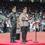 Panglima TNI Jenderal Agus Subiyanto dan Kapolri Jenderal Polisi Drs. Listyo Sigit Prabowo memimpin upacara Wisuda Prajurit Bhayangkara Taruna (Prabhatar) Akademi TNI dan Akademi Kepolisian (Akpol).