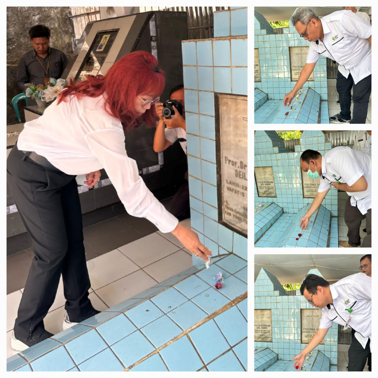 RSUP Prof Dr R.D Kandou Manado melakukan Ziarah ke makam mantan Direktur RSUP Kandou, Kamis (02/11)