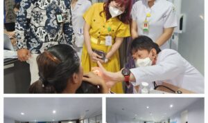 Plt Dirut RSUP Prof Dr R.D Kandou Manado, Dr. dr Ivonne Rotty,M.Kes dan tim.