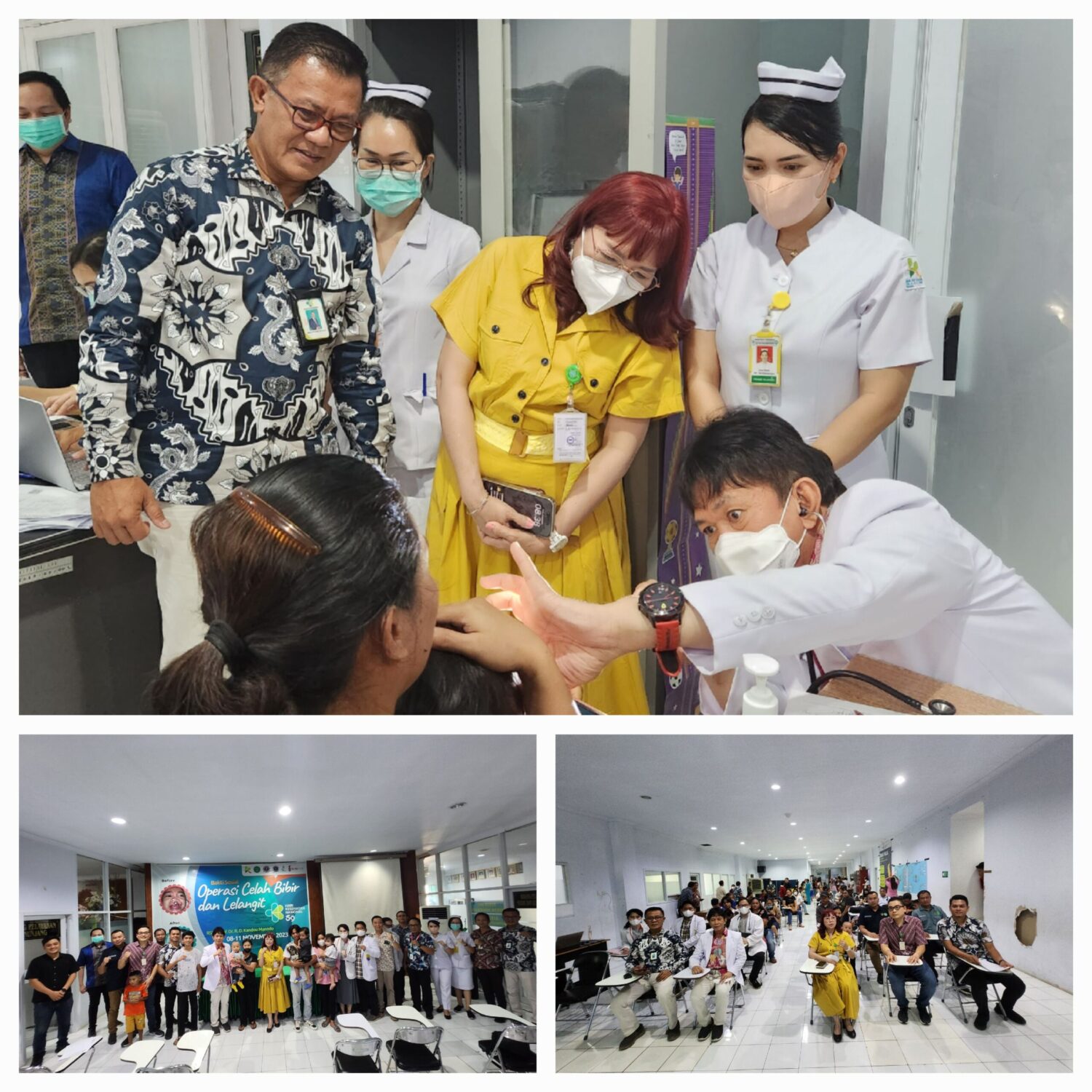 Plt Dirut RSUP Prof Dr R.D Kandou Manado, Dr. dr Ivonne Rotty,M.Kes dan tim.