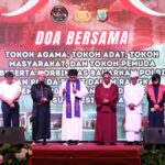 Korbinmas Baharkam Polri dan Polda Sulawesi Utara (Sulut) menggelar kegiatan doa bersama tokoh agama, tokoh adat, tokoh masyarakat, dan tokoh pemuda dalam rangka Pemilu 2024 aman dan damai di Sulut.