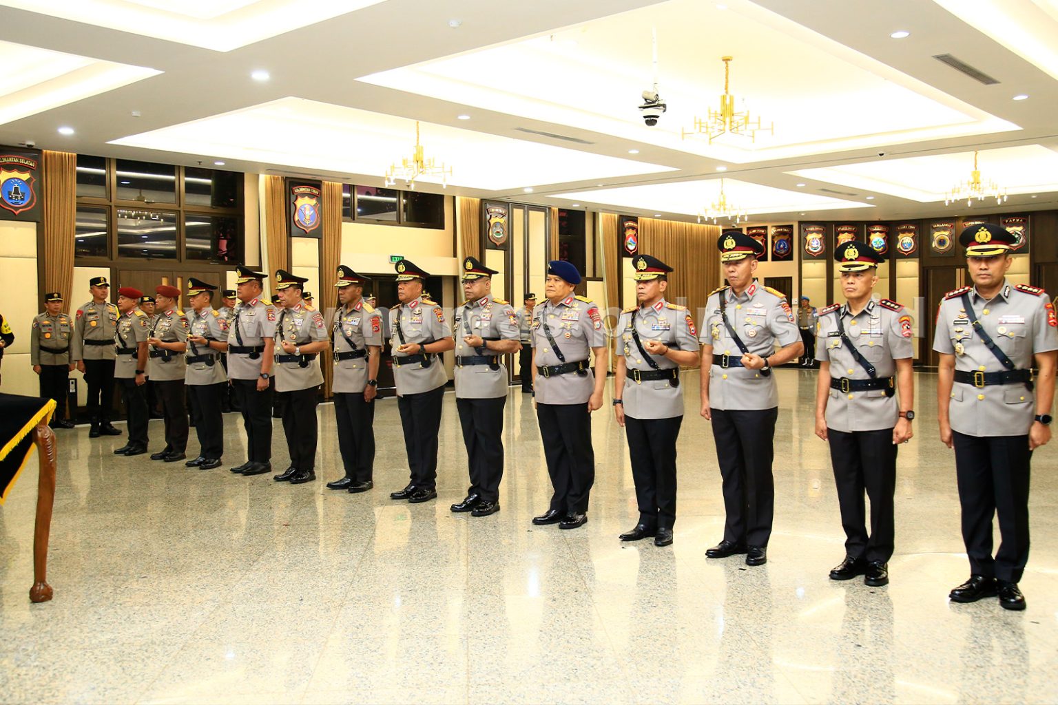 Pejabat Utama Mabes Polri Hingga Para Kapolda yang dilantik Kapolri.