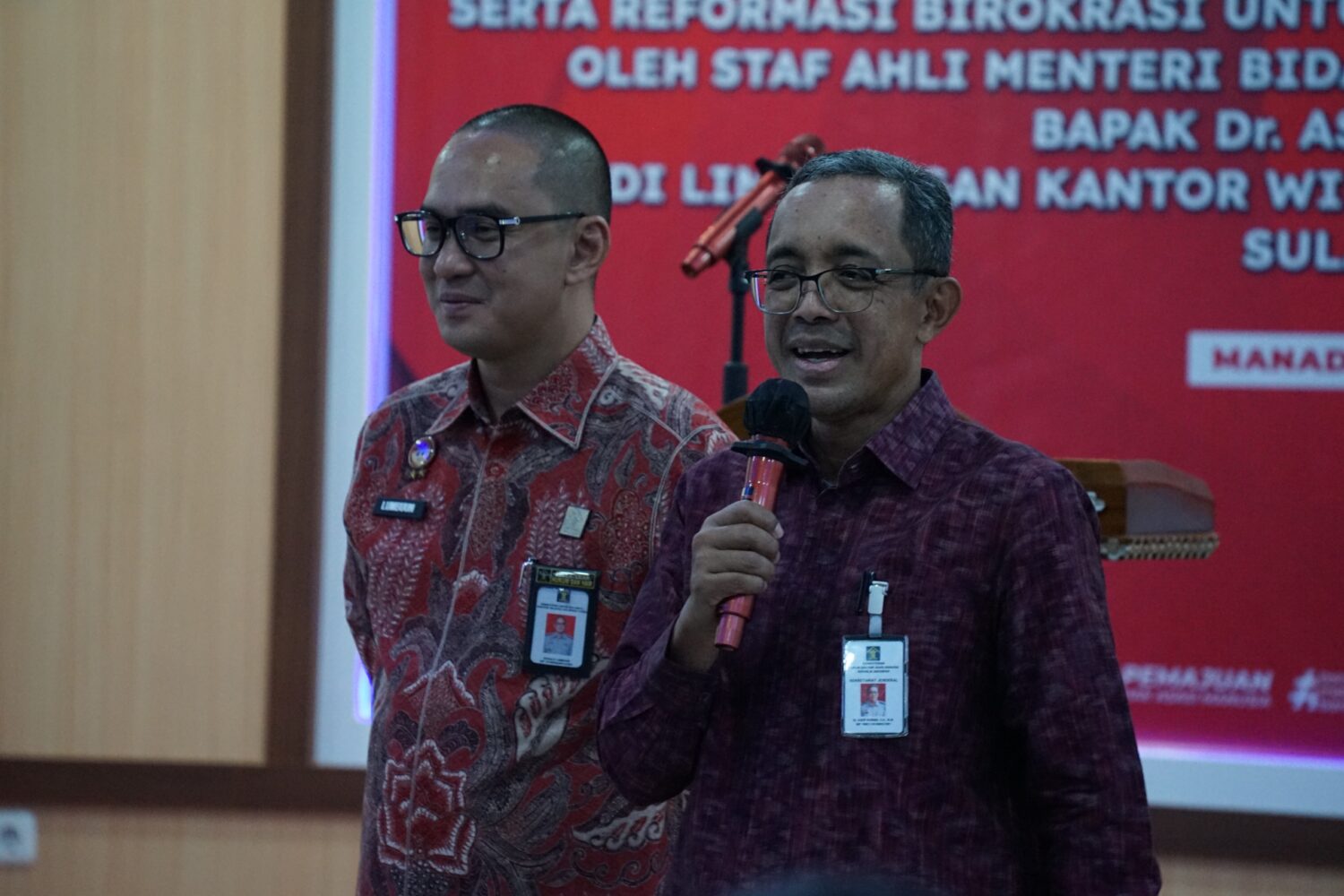 Staf Ahli Menteri Bidang Penguatan Reformasi Birokrasi Kementerian Hukum dan HAM, Asep Kurnia
