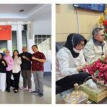 Walikota Gorontalo, Dr. H Marten A Taha, SE, M.Ec.Dev, didampingi Kepala Dinas Kesehatan Kota Gorontalo, Dr. Muhammad Kasim,S.Si.Apt, M.Sc, Direktur RSUD Otanaha, dr.Grace Tumewu dan Tim Kerja.