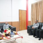 Coffee morning Kepala Kantor Wilayah Kementerian Hukum dan HAM Sulawesi Utara Ronald Lumbuun bersama Kepala Divisi Administrasi John Batara, Kepala Divisi Pemasyarakatan Aris Munandar, Kepala Divisi Keimigrasian, dan Kepala Divisi Pelayanan Hukum dan HAM Rudy Hendra Pakpahan