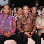 Sukacita, Danlanud Sam Ratulangi Marsma TNI Ramot C.P. Sinaga, S.E., M.Han., menghadiri Perayaan Natal dan Syukur Tahun Baru 2024 Universitas Sam Ratulangi yang dibuka oleh Gubernur Sulawesi Utara Bapak Prof. Dr. (H.C.) Olly Dondokambey, S.E., di Gedung Manado Convention Centre, Manado, Sulawesi Utara. Sabtu (13/1/2024).