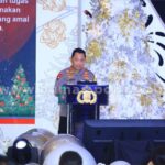 Perayaan, Kapolri Jenderal Listyo Sigit Prabowo menghadiri ibadah Natal Mabes Polri tahun 2023.
