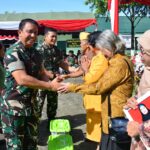 Markas Kodim 1305/BT di Jl. Magamu, Kelurahan Tuweley, Kecamatan Baolan Kabupaten Tolitoli Sulawesi Tengah. didatangi Pangdam XIII/Merdeka Mayjen TNI Legowo W.R. Jatmiko , S.I.P., M.M beserta ibu Ketua Persit dan rombongan, Sabtu (20/1/2024).