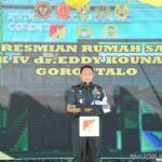 Jokowi Resmikan RS TK. IV DR Eddy Kounang di Gorontalo disaksikan Pangdam XIII/Merdeka Mayjen TNI Legowo W.R. Jatmiko