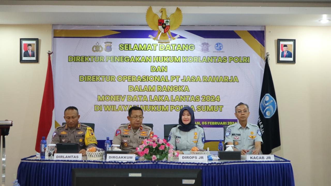Monev Data Laka Lantas di Wilkum Sumut Digelar Jasa Raharja dan Korlantas Polri