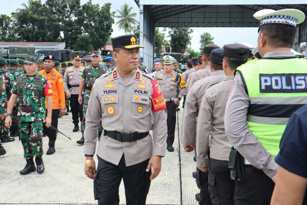 Sebanyak 1.635 Personel Polri Bersama TNI Siap Amankan Kunjungan Kunker Jokowi di Sulut