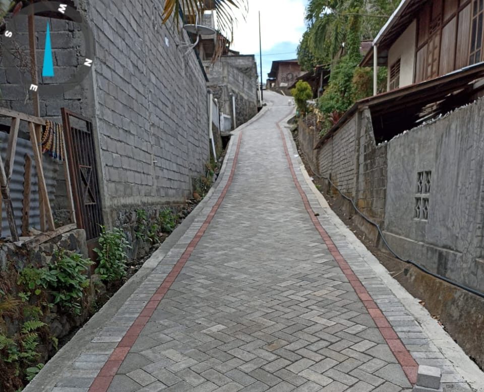 Ruas jalan di Winangun yang diperbaiki.