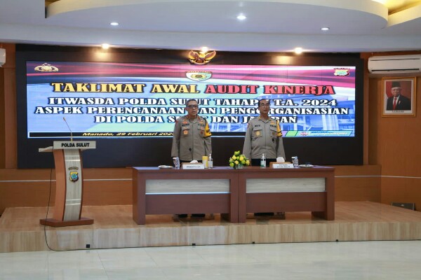Itwasda Polda Sulut Gelar Audit Kinerja Tahap I TA 2024