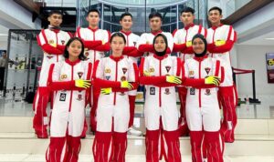 Kontingen Indonesia akan mengirimkan 13 atlet untuk berkompetisi di Piala Dunia Sky Diving (5th FAI World Cup of Sky Diving) dan Piala Asia Sky Diving (1st FAI Asian Indoor Sky Diving) yang akan berlangsung pada 16 hingga 22 April 2024 di Makau, China.