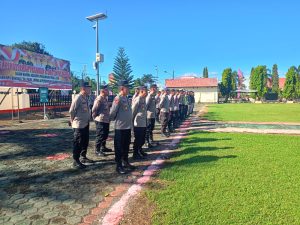 Sebanyak 32 Personel Polres Minsel BKO Pengamanan Kunker Presiden RI