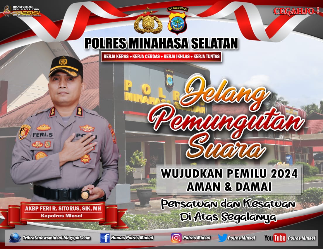 Jelang Pencoblosan Pemilu 2024, ini Permintaan Polres Minsel