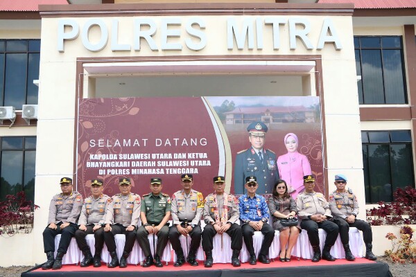 Agenda Kunker Perdana Kapolda Sulut di Polres Mitra