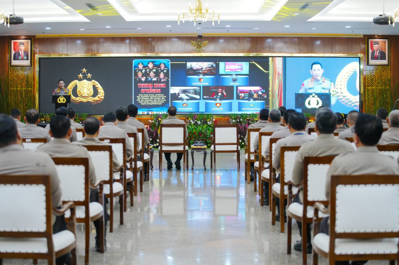 Rakernis Gabungan 5 Divisi Satker Polri  Dibuka Kapolri