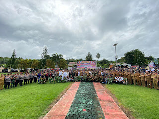 Polres Minsel Gelar Apel Serpas Pam TPS dan Doa Lintas Agama